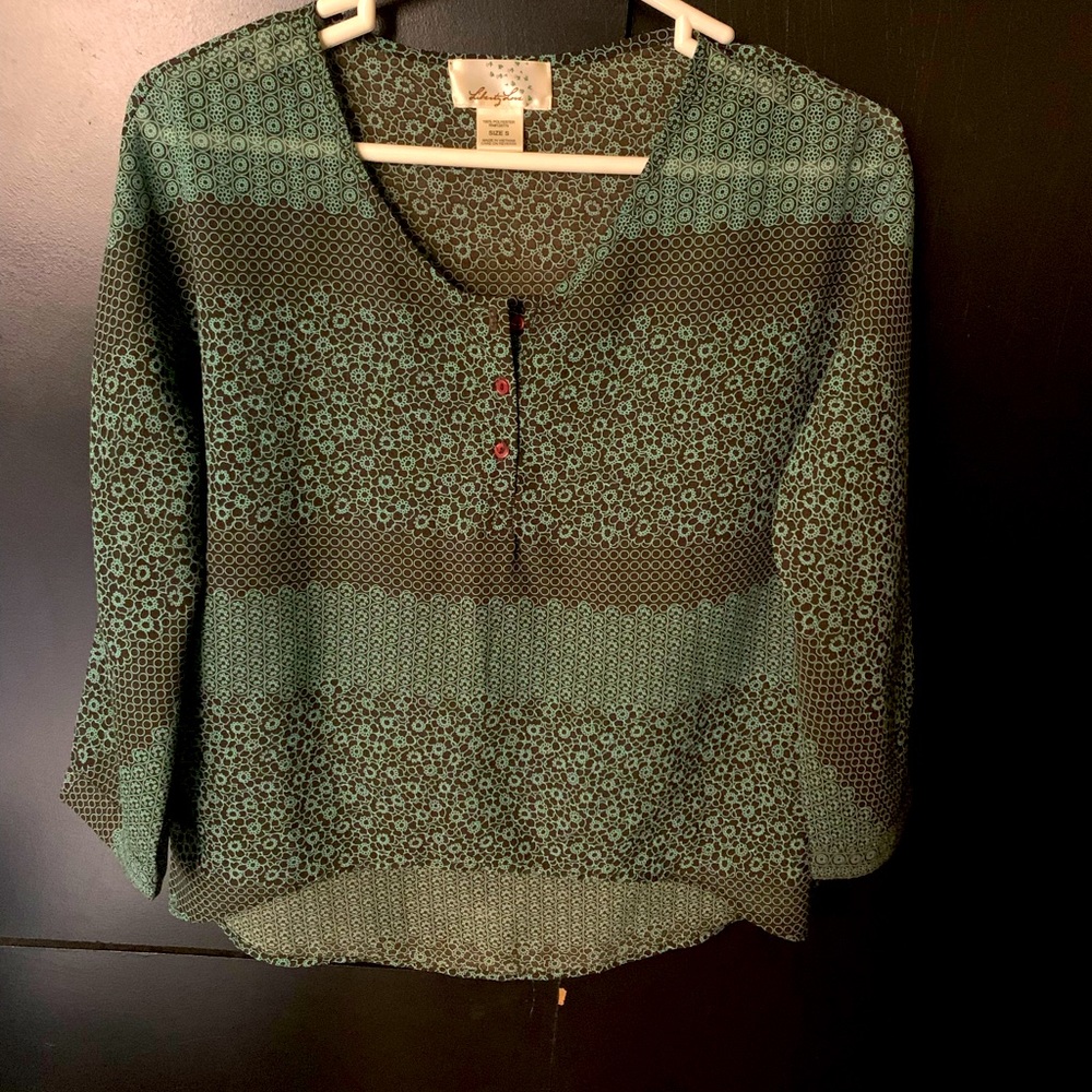 Silk-look top